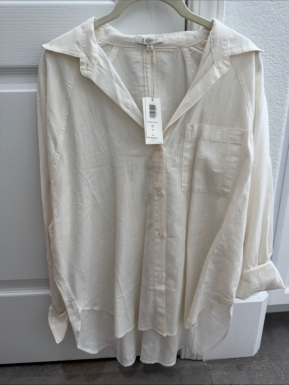 Z Supply The Perfect Linen Top-Button Down